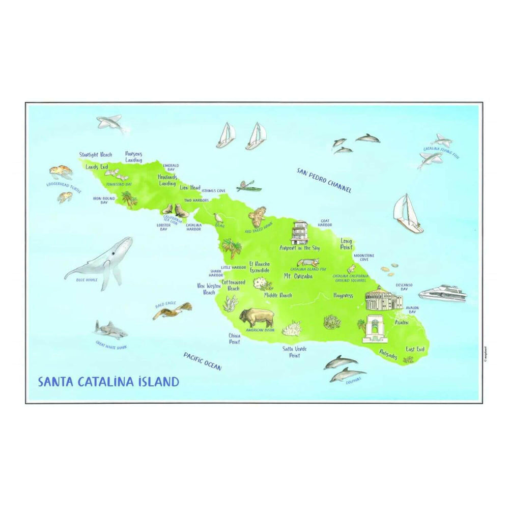 Nautical Chart Placemats, Locations in California