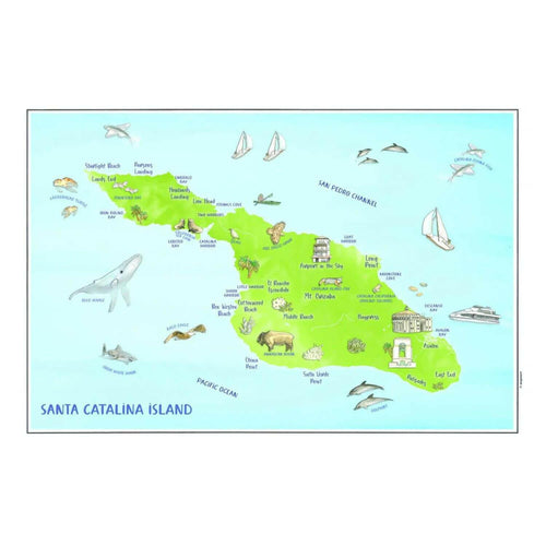 Nautical Chart Placemats, Locations in California