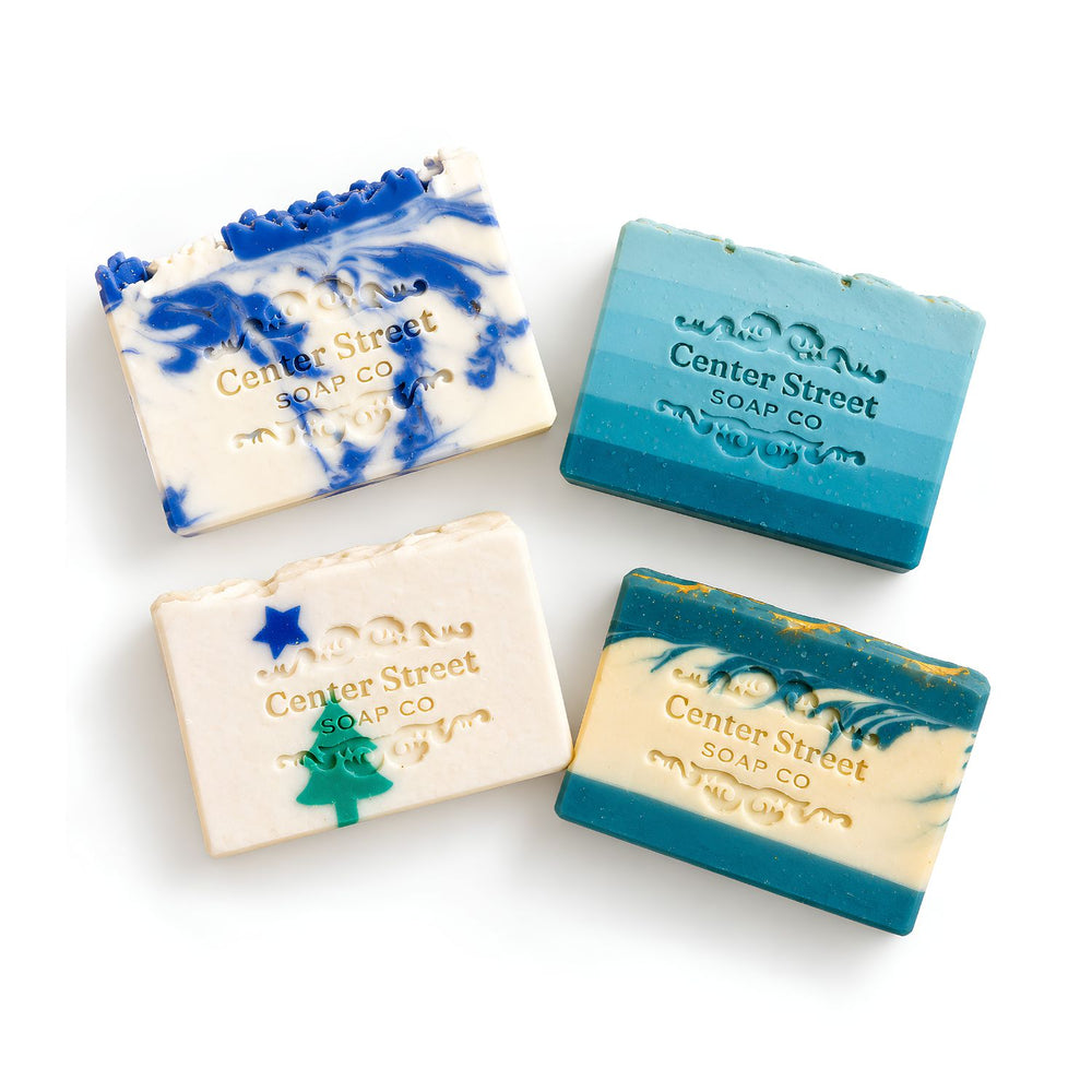 Center Street Handmade Artisan Soap Bar, Handmade Vegan Soap, Small-Batch USA-Made Bath and Body Soap With Natural Oils and Butters, Gentle Cleansing Soap 