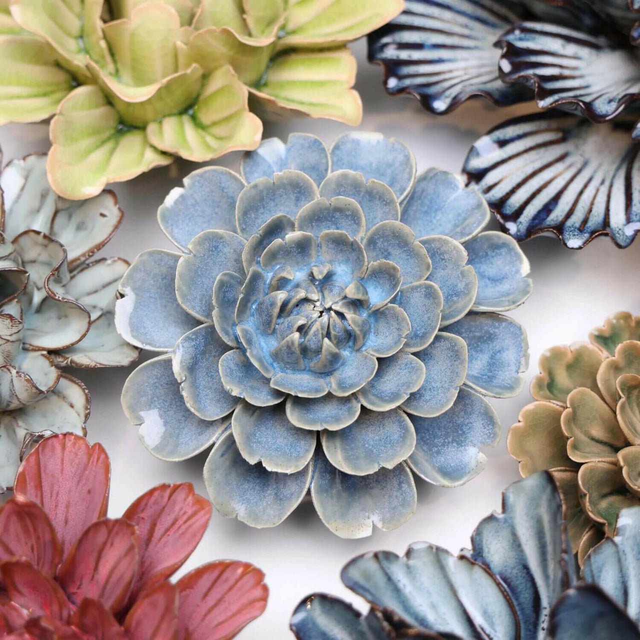 Ceramic Blue Flower