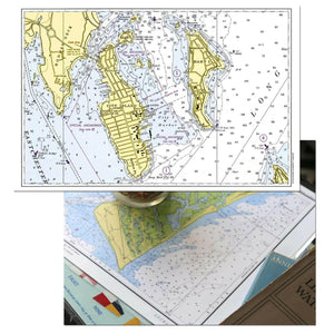 Nautical Chart Placemats, Locations in New York