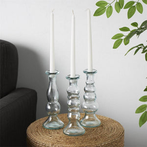 Harborlight Recycled Glass Candle Holders - Set of 3