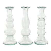 Thumbnail for Set of 3 Recycled Glass Candle Holders