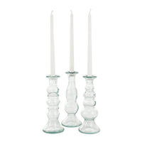 Thumbnail for Set of 3 Recycled Glass Candle Holders