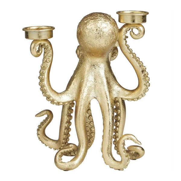 Golden Octopus Tea Light Holder