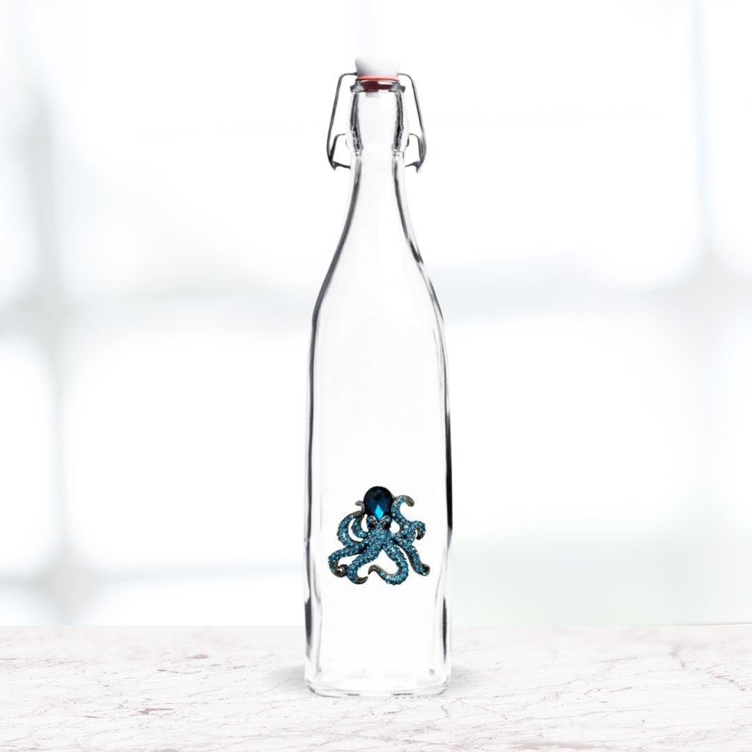 Coastal Jeweled Octopus Swing Top Bottle