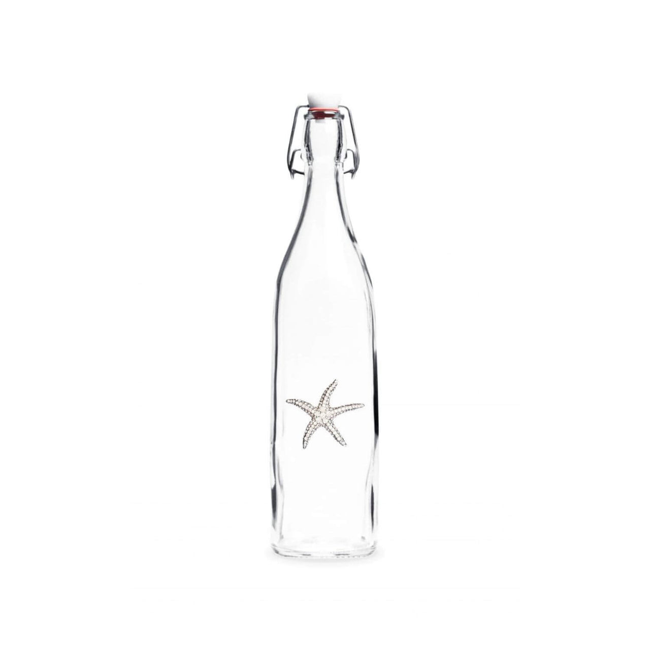 Coastal Jeweled Starfish Swing Top Bottle