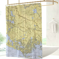 Thumbnail for Nautical Chart Shower Curtains, Louisiana Coastal Maps