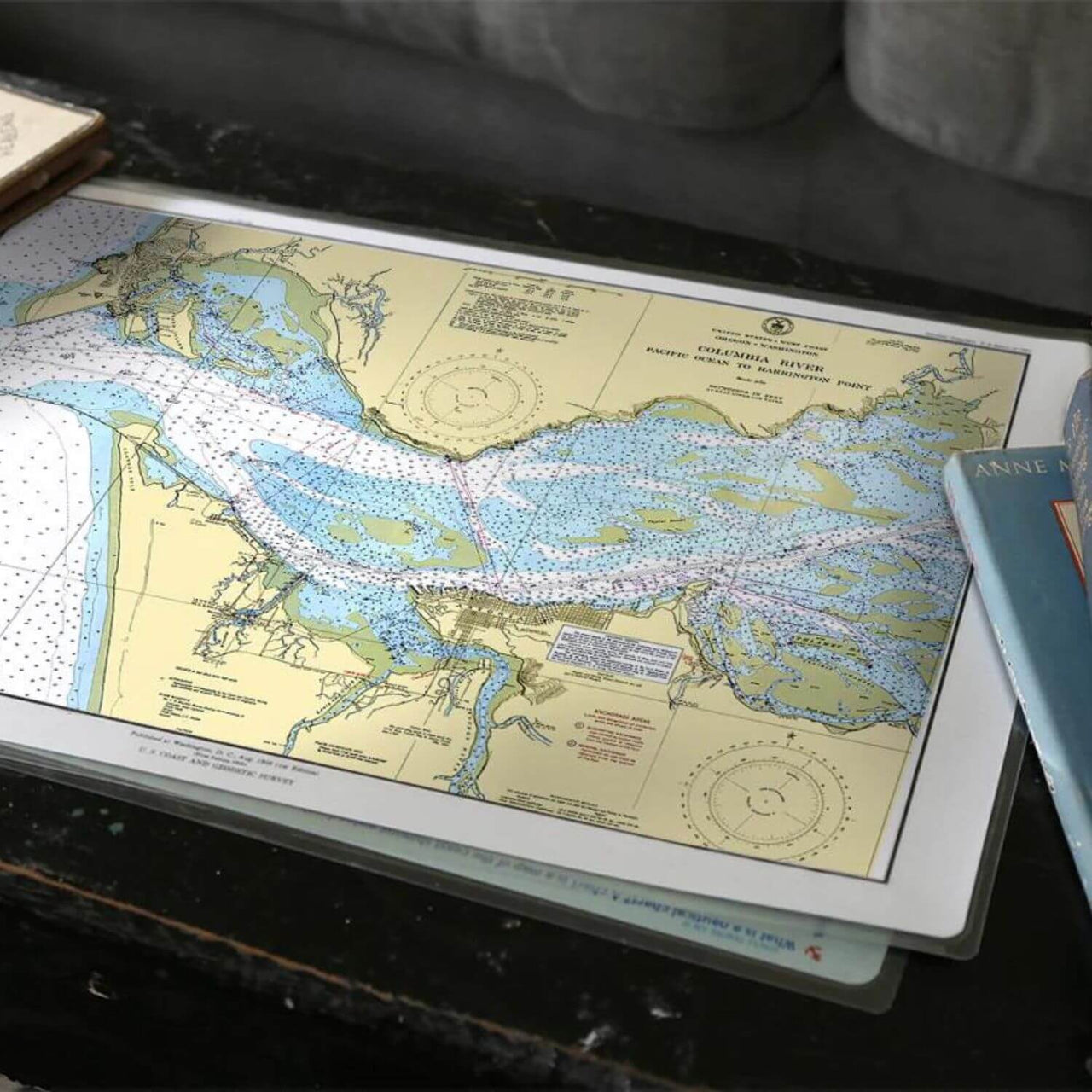 Nautical Chart Placemats, Locations in Oregon