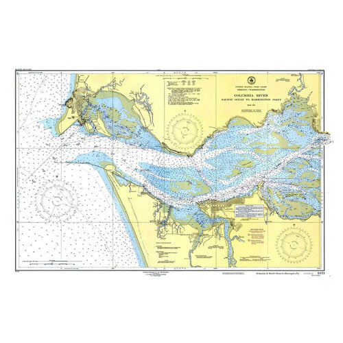 Nautical Chart Placemats, Locations in Oregon