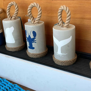 Heavy Concrete Doorstop, Iconic Buoy Door Stopper, Dog