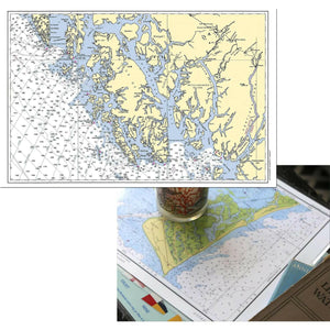 Nautical Chart Placemats, Locations in Alaska