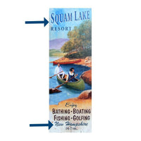 Thumbnail for Custom Vintage Wood Plank Nautical Sign, Lake Resort Posters, Prints, & Visual Artwork New England Trading Co   
