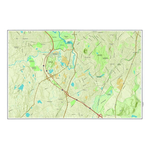 Nautical Chart Placemats, Locations in Massachusetts