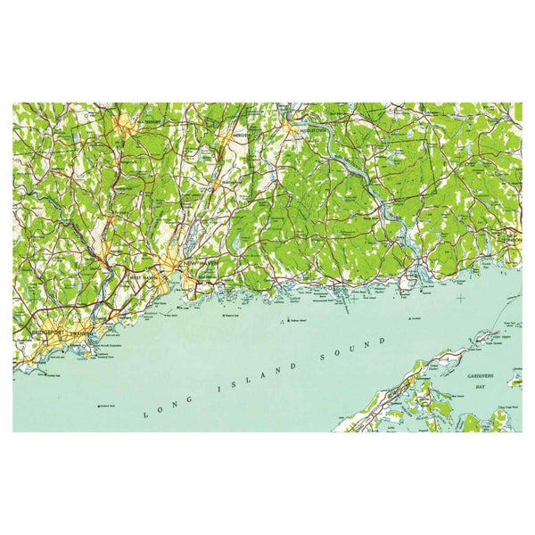 Nautical Chart Placemats, Locations in Connecticut