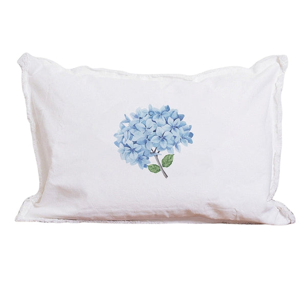 Endless Summer Hydrangea Lumbar Pillow, 12 x 18