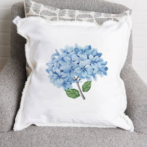 Endless Summer Hydrangea Square Pillow, 20 x 20