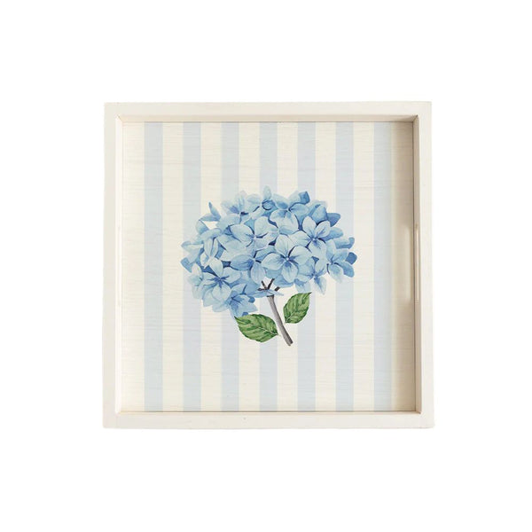Endless Summer Hydrangea Wooden Serving Tray