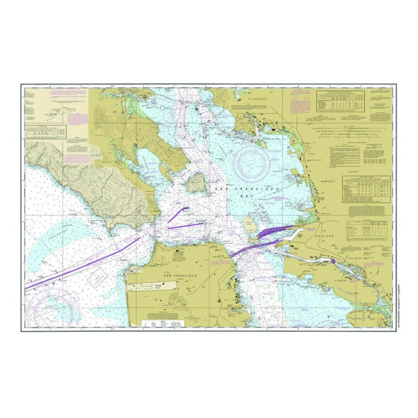 Nautical Chart Placemats, Locations in California