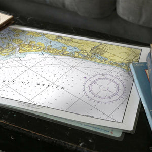 Nautical Chart Placemats, Locations in Florida