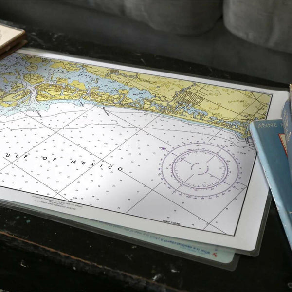 Nautical Chart Placemats, Locations in Florida