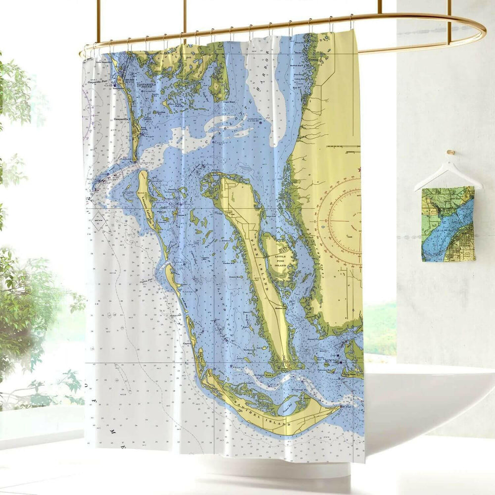 Nautical Chart Curtains, Locations in Florida