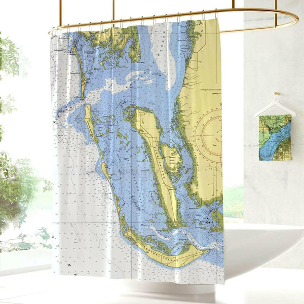 Nautical Chart Curtains, Locations in Florida