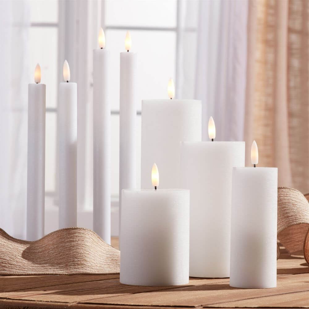 Enduring Flameless Candle, White