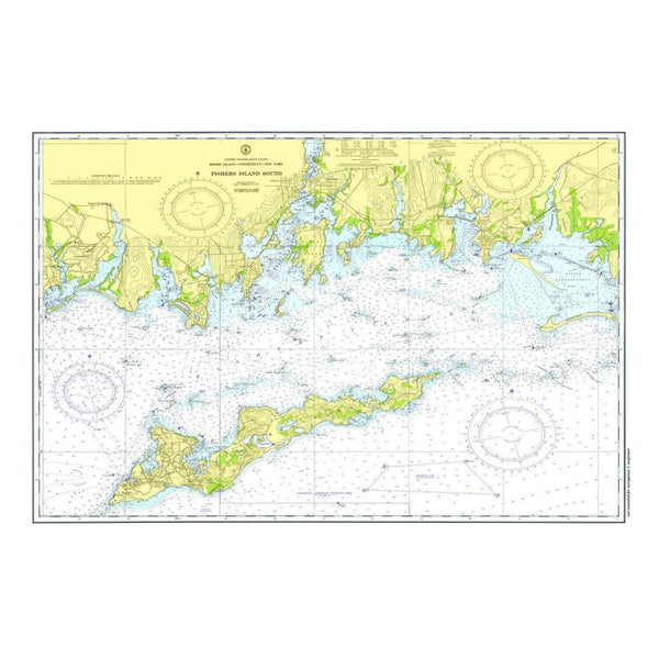 Nautical Chart Placemats, Locations in Connecticut