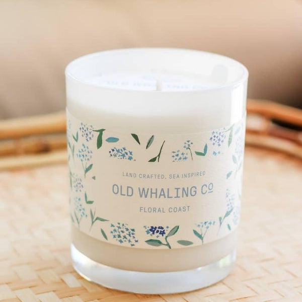 Floral-scented candle inspired by seaside gardens in full bloom.