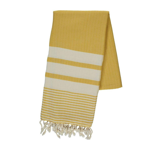 Coastal minimalist Turkish towels made from organic cotton with fringe finish