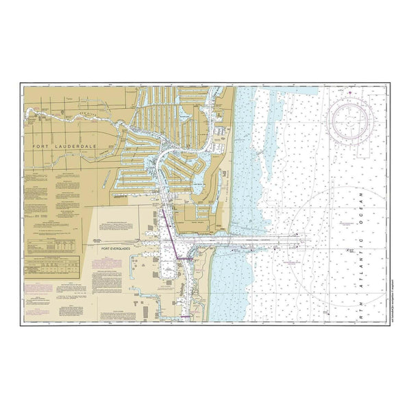 Nautical Chart Placemats, Locations in Florida