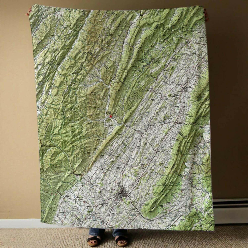 Nautical Chart Shower Curtains, Virginia Coastal Maps