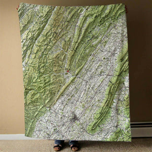 Nautical Chart Shower Curtains, Virginia Coastal Maps