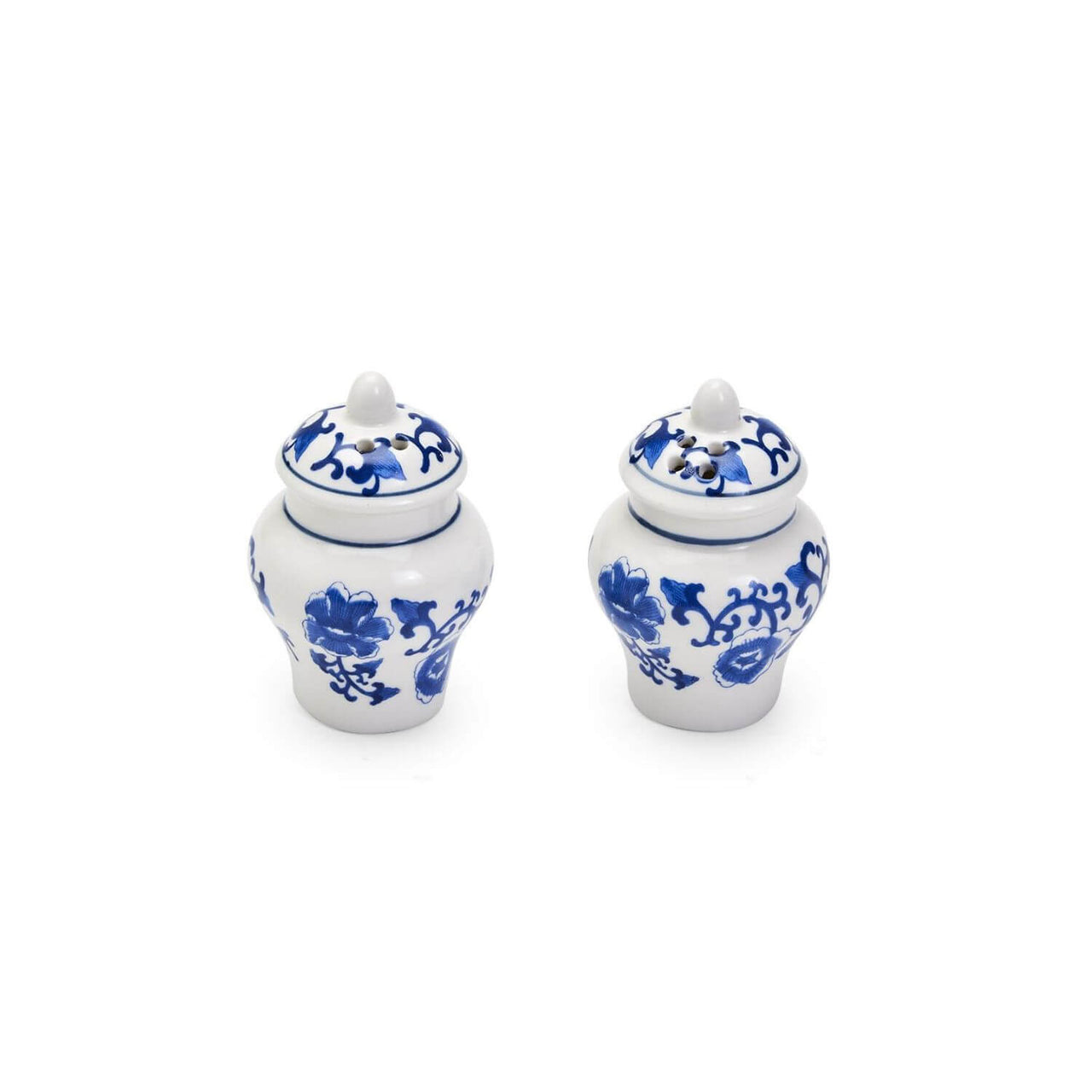 Ginger Jar Salt and Pepper Shaker Set, Blue and White