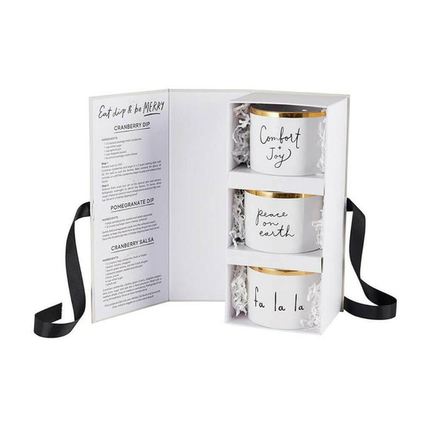 Eat, Dip & Be Merry Holiday Dip Bowl Gift