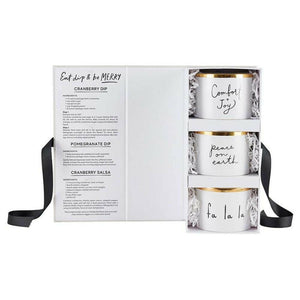 Eat, Dip & Be Merry Holiday Dip Bowl Gift