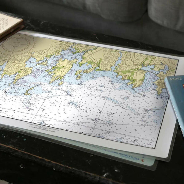Nautical Chart Placemats, Locations in Connecticut
