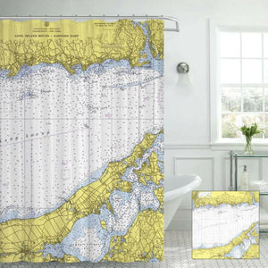 Nautical Chart Curtains, Locations in Connecticut
