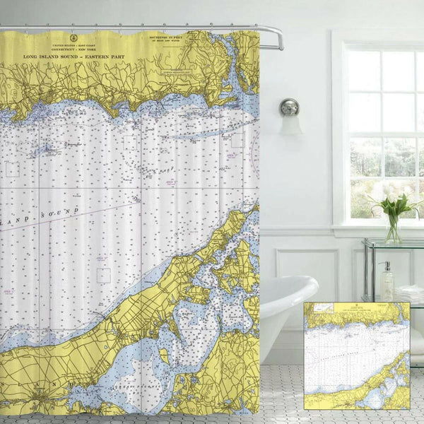 Nautical Chart Curtains, Locations in Connecticut