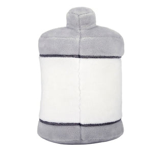 Funny bottle shaped dog toy with squeaker and crinkle paper