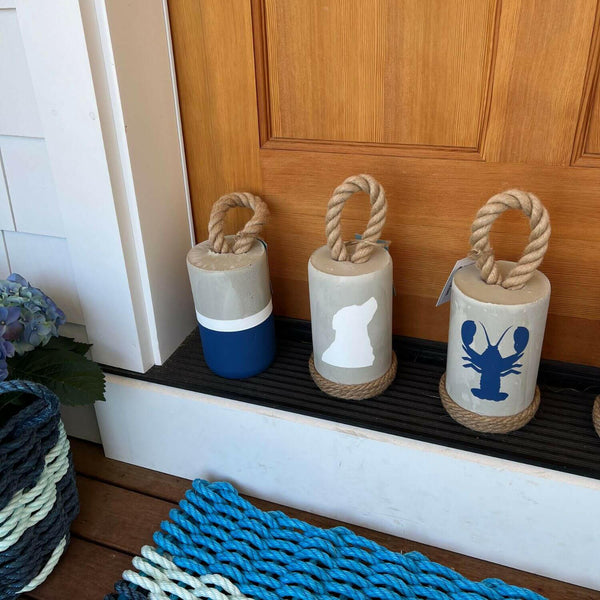 Heavy Concrete Doorstop, Iconic Buoy Door Stopper, Dog