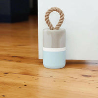 Thumbnail for Heavy Concrete Doorstop, Iconic Buoy Door Stopper, Sea Mist Blue