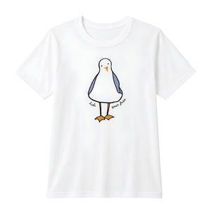 Hide Your Fries Seagull Graphic Tee, Funny Coastal T-Shirt, Seagull Shirt, Beach Graphic Tee, Nautical Gift Shirt