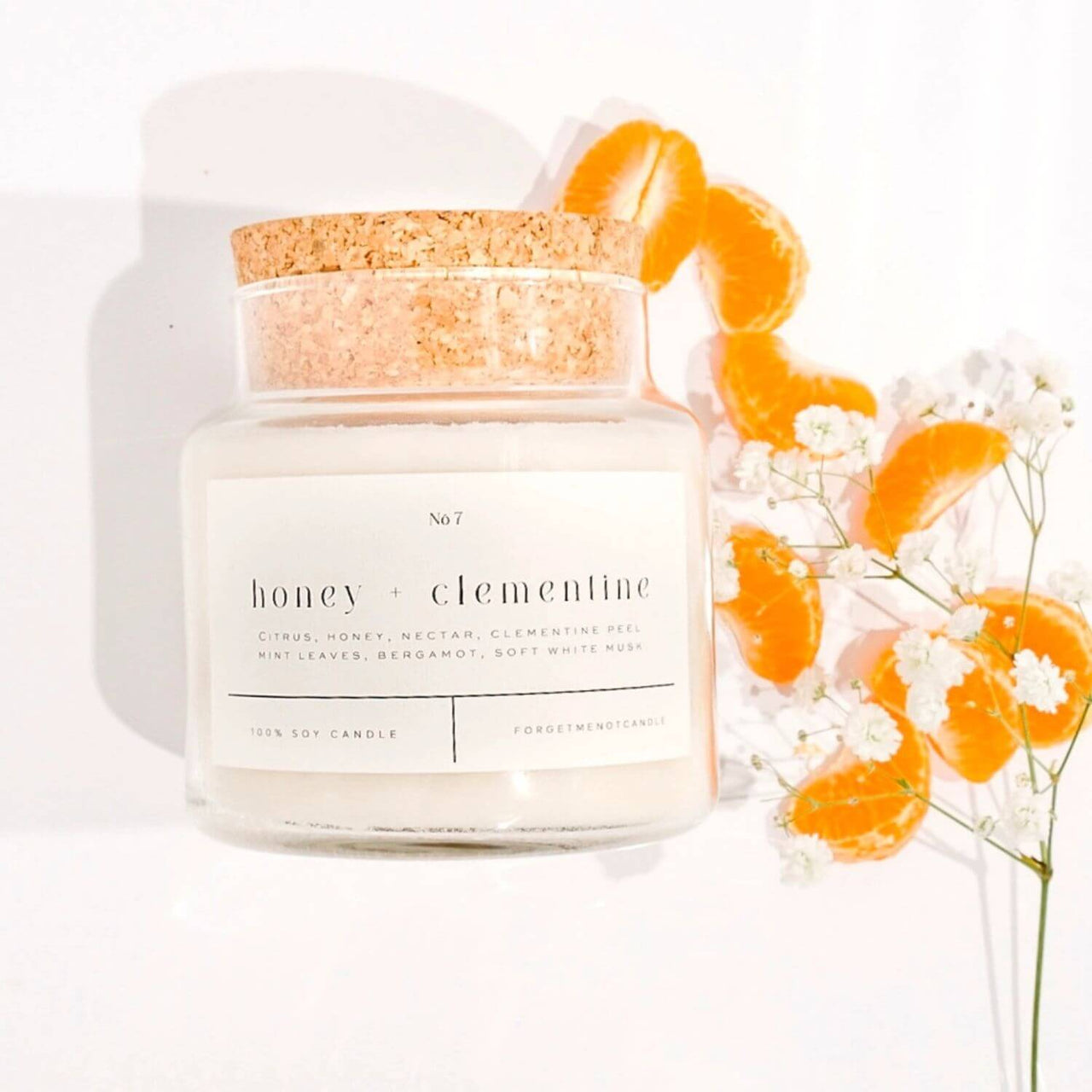 Honey + Clementine, Headache Free Luxury Candle, 22 oz.