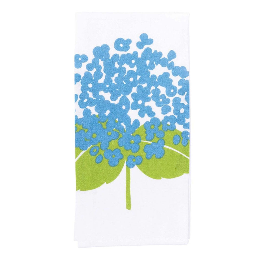 Sustainable coastal tea towel from the Blu Collection, crafted from five recycled plastic bottles with a soft, durable, double-sided design.