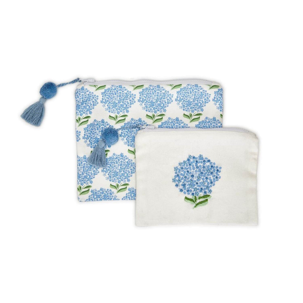 Hydrangea Pouch Set of 2