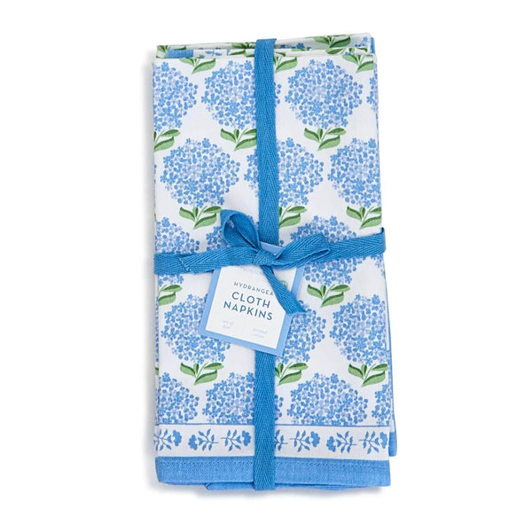 Hydrangea Cotton Napkins, Set of 4