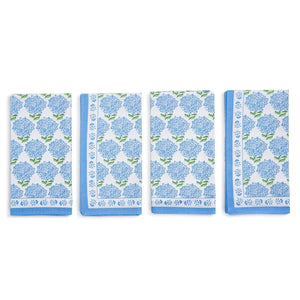 Hydrangea Cotton Napkins, Set of 4