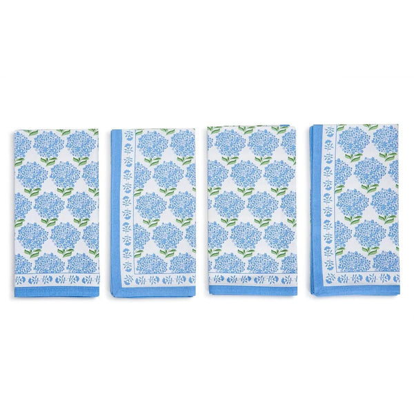 Hydrangea Cotton Napkins, Set of 4